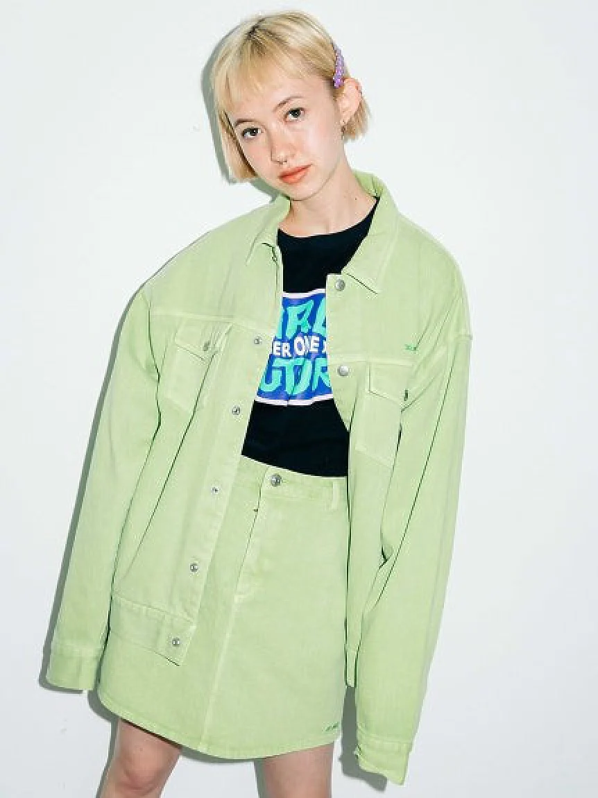 OVERDYED TWILL JACKET X-girl - Image 3