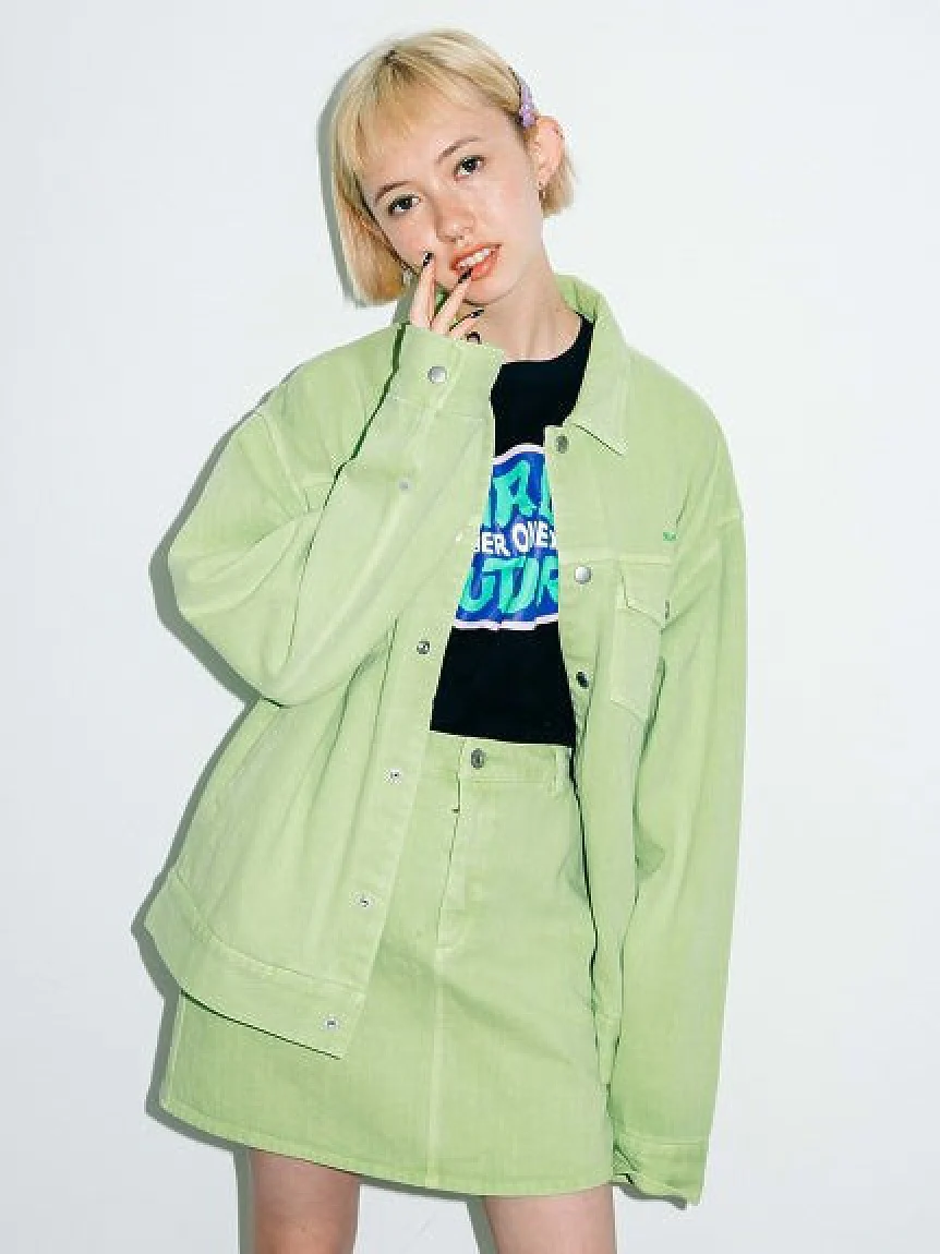 OVERDYED TWILL JACKET X-girl - Image 6