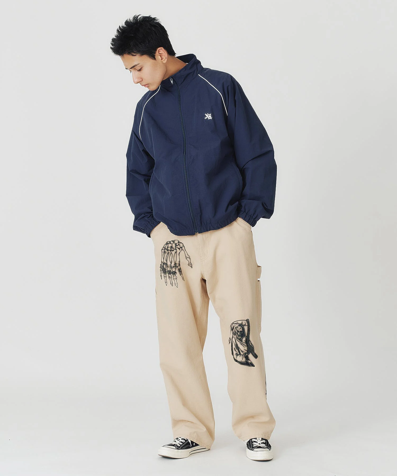 OLD ENGLISH NYLON TRACK JACKET XLARGE - Image 16