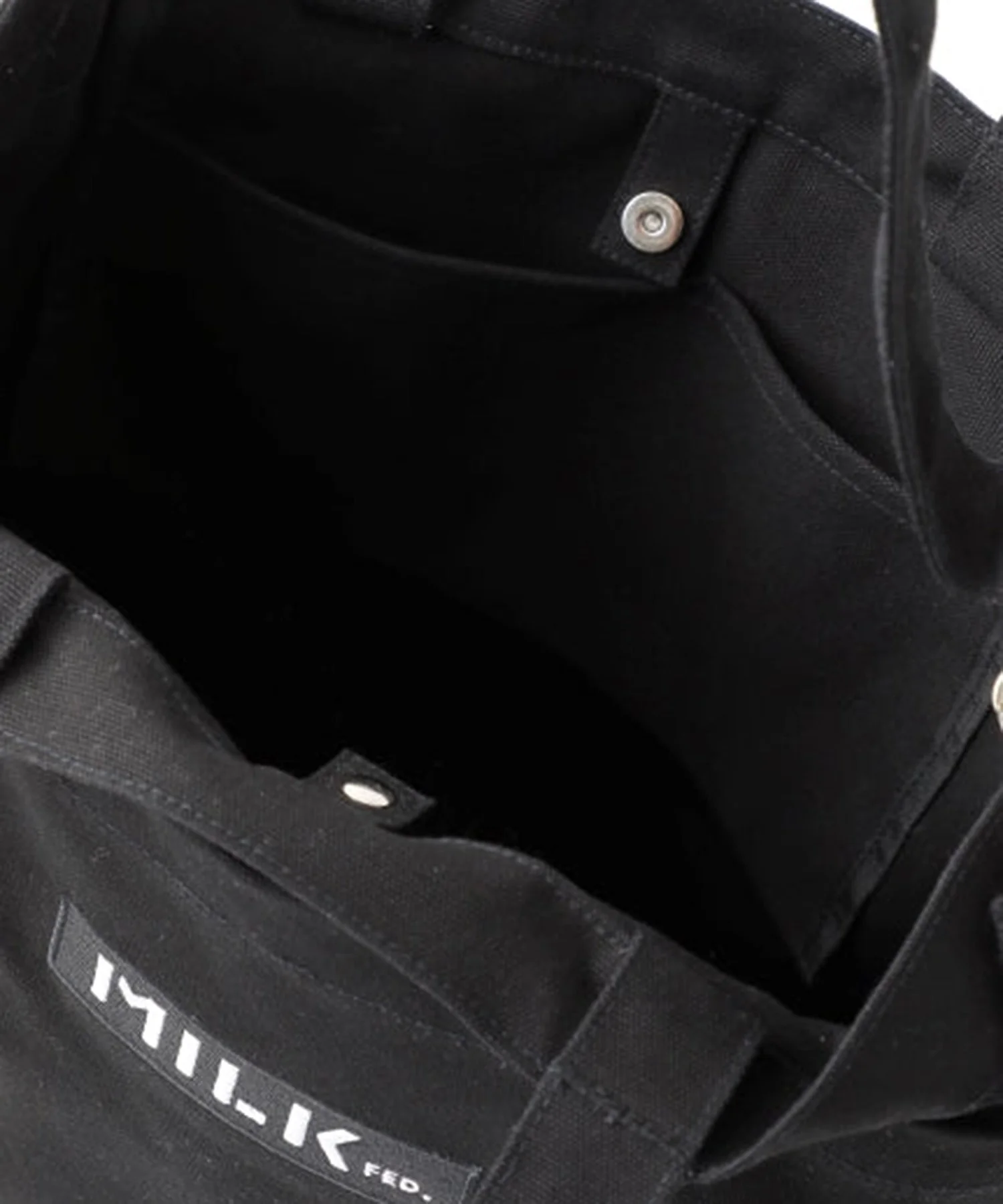 BAR AND UNDER LOGO BIG CANVAS BAG MILKFED. - Image 15