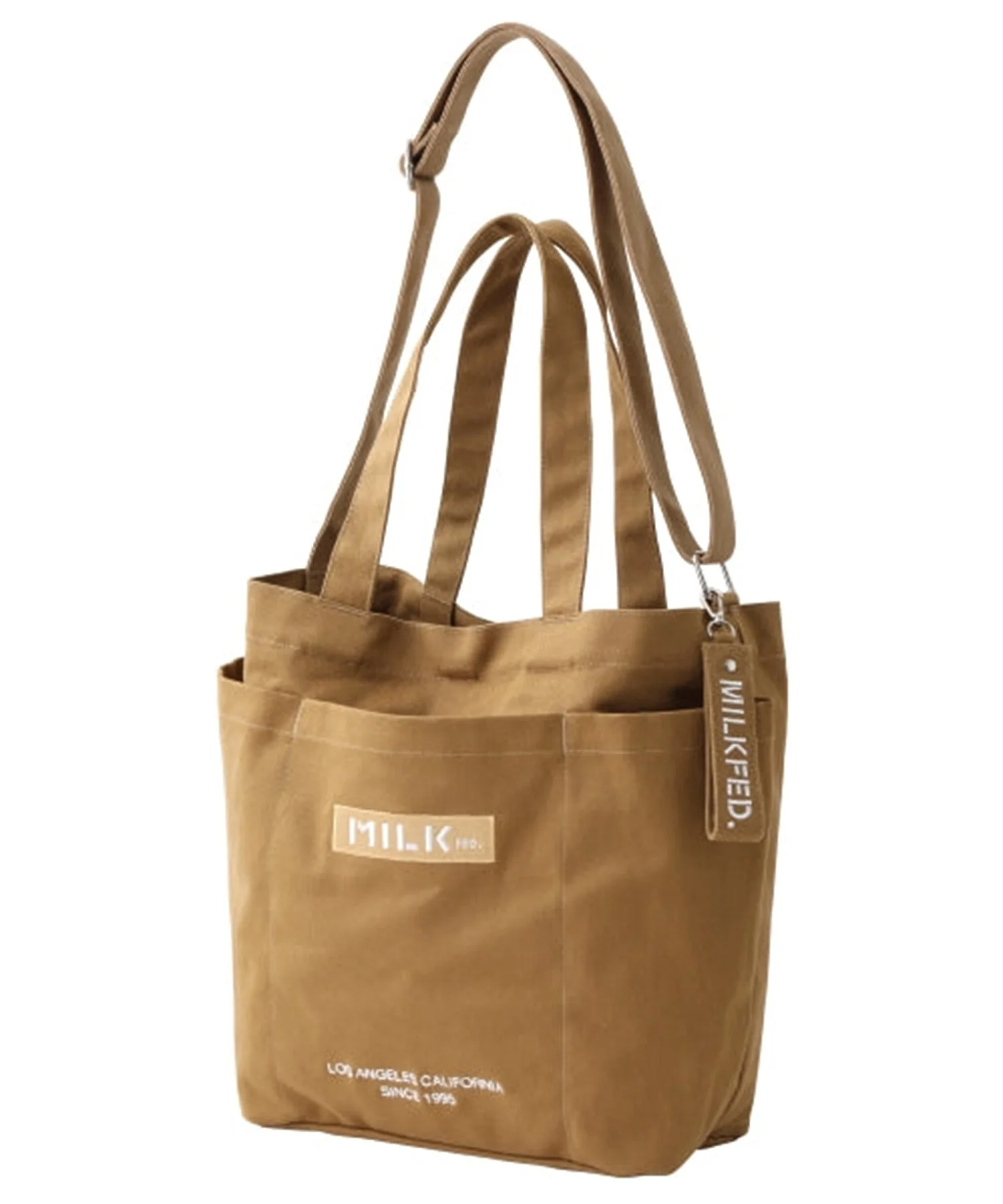 BAR AND UNDER LOGO BIG CANVAS BAG MILKFED. - Image 34