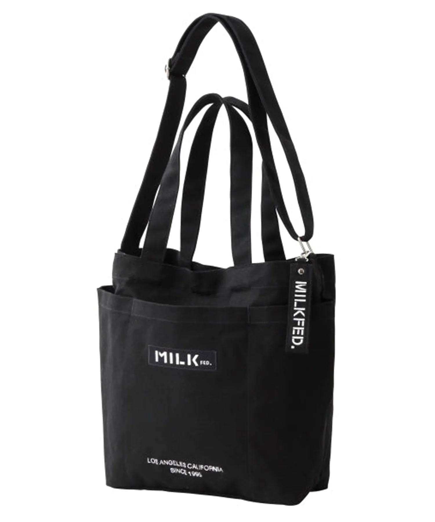 BAR AND UNDER LOGO BIG CANVAS BAG MILKFED. - Image 4