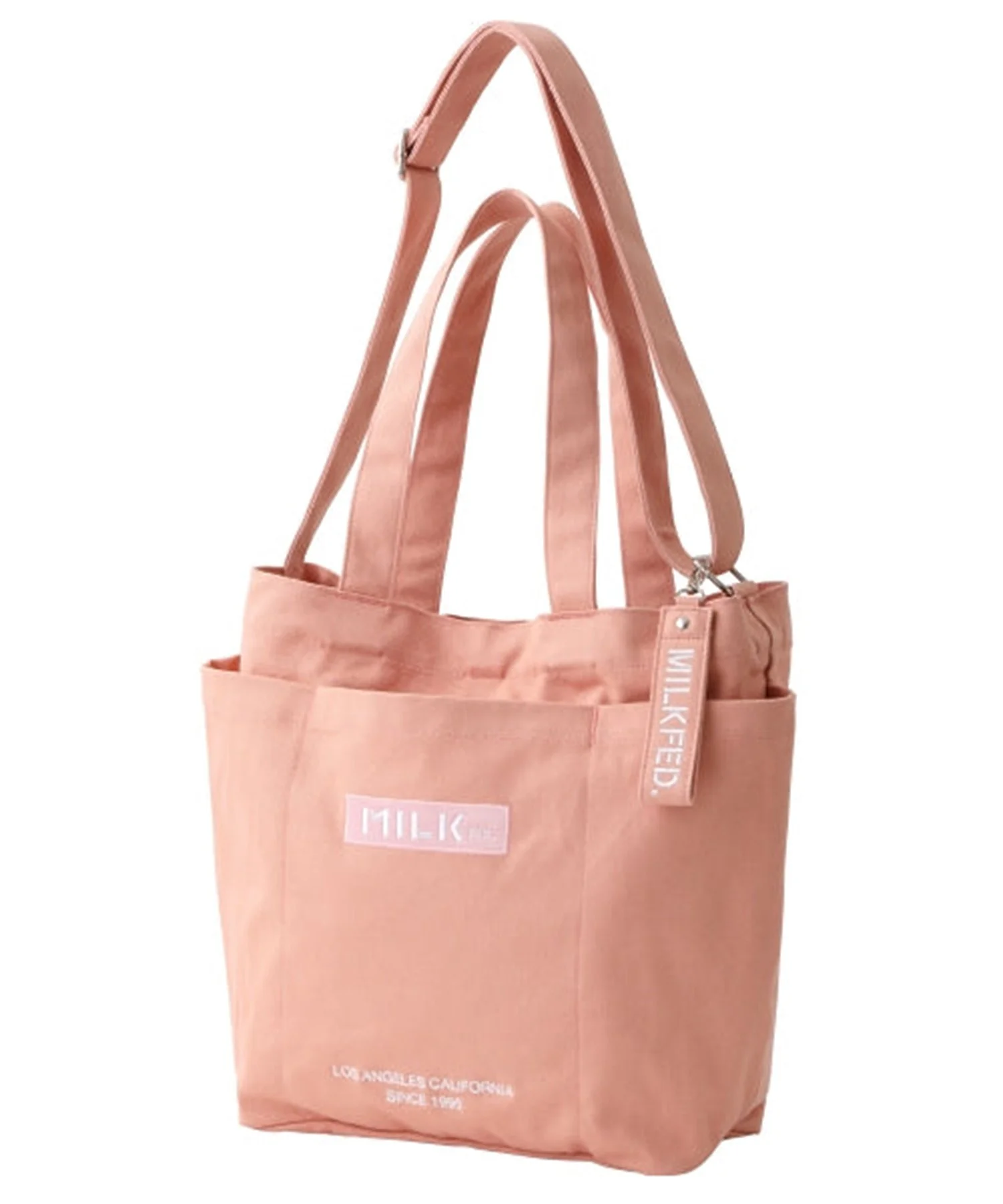 BAR AND UNDER LOGO BIG CANVAS BAG MILKFED. - Image 7