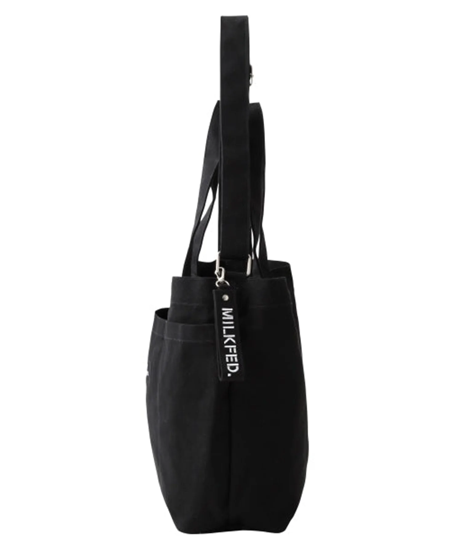 BAR AND UNDER LOGO BIG CANVAS BAG MILKFED. - Image 9