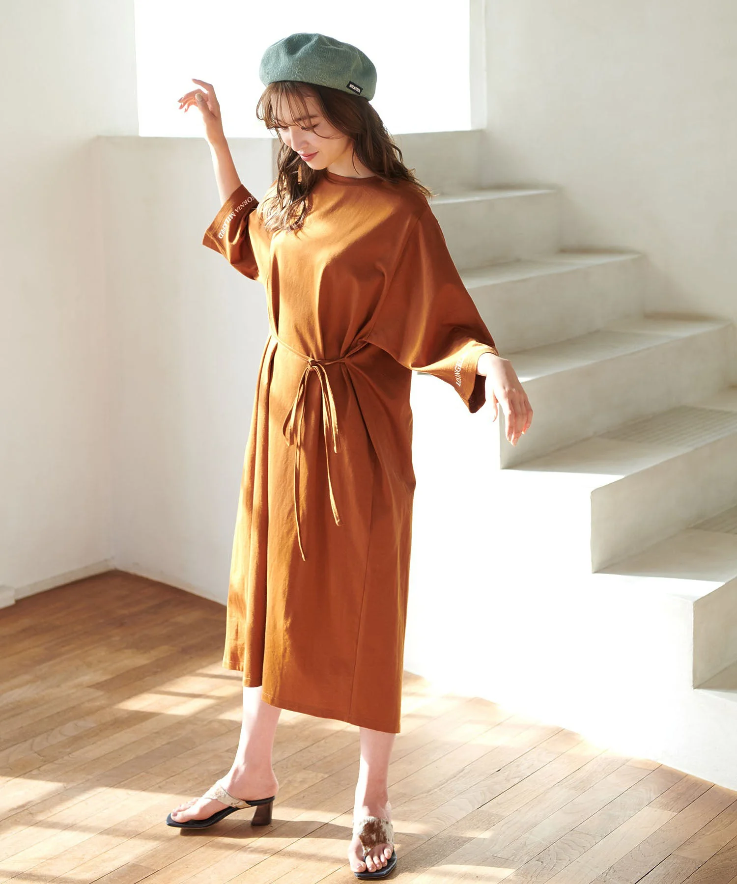 BACK OVERLAP DRESS MILKFED. - Image 14