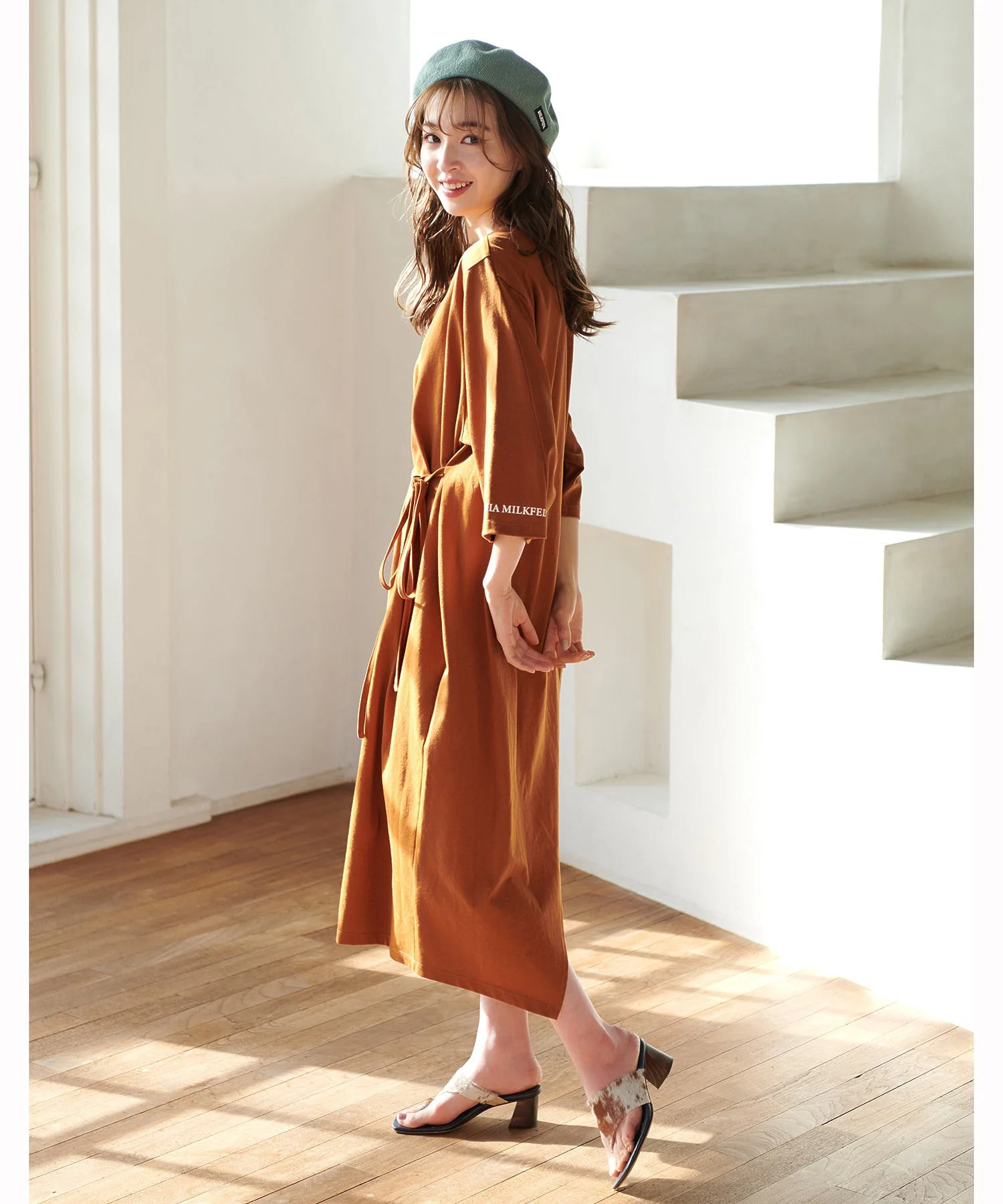 BACK OVERLAP DRESS MILKFED. - Image 15