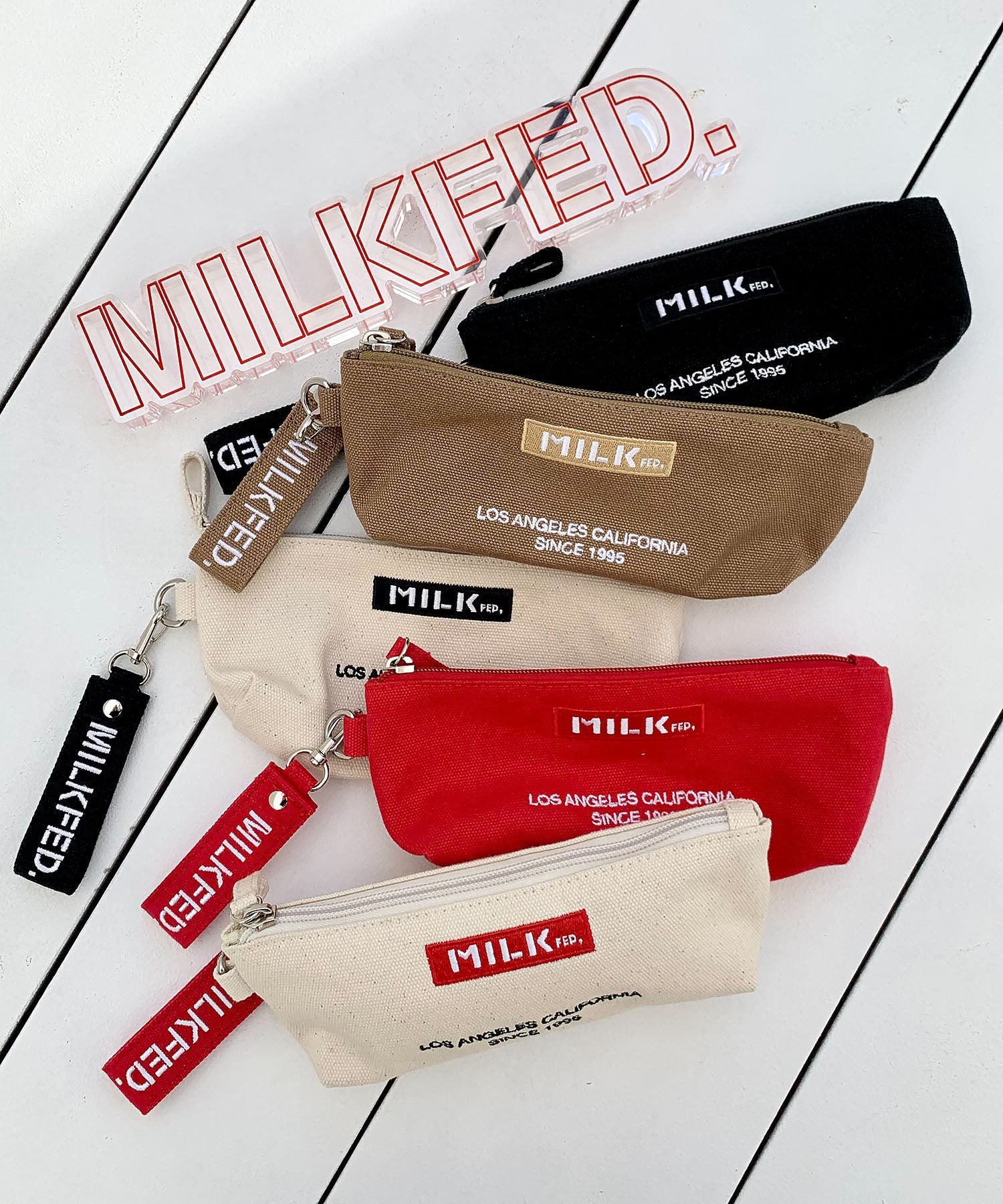 【LIFE STYLE】EMBROIDERED BAR PENCIL CASE MILKFED. - Image 10