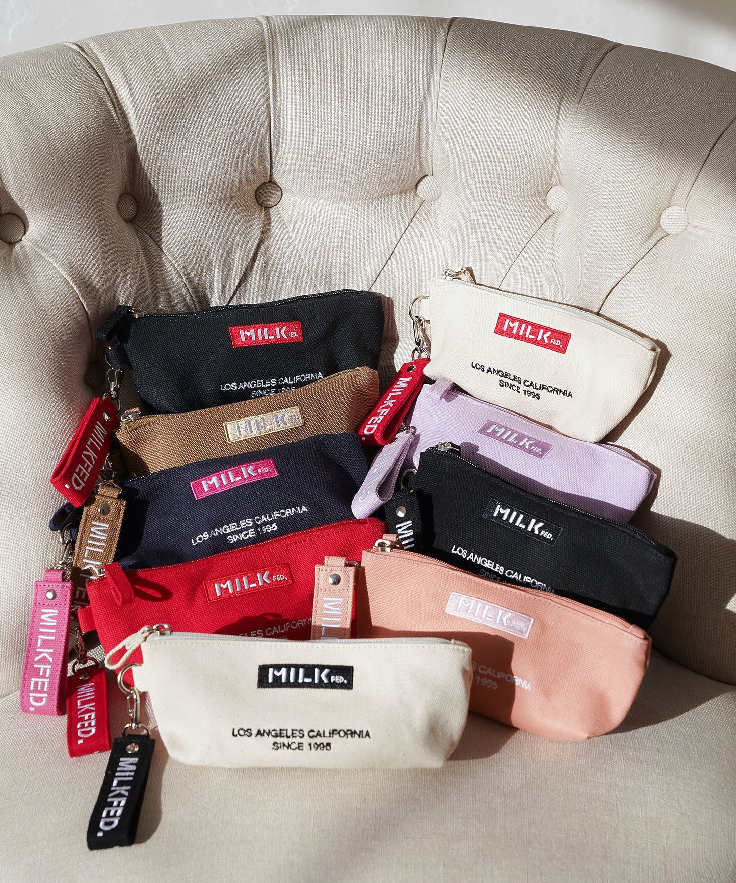 【LIFE STYLE】EMBROIDERED BAR PENCIL CASE MILKFED. - Image 17