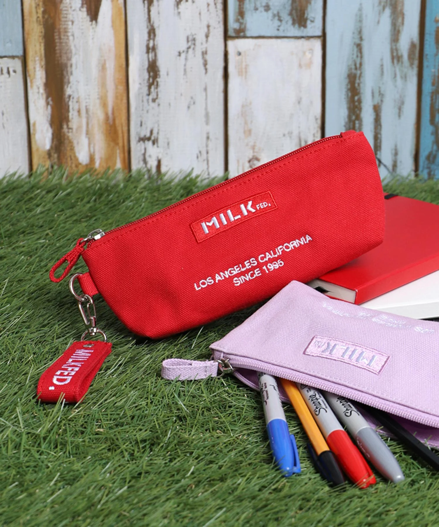 【LIFE STYLE】EMBROIDERED BAR PENCIL CASE MILKFED. - Image 7