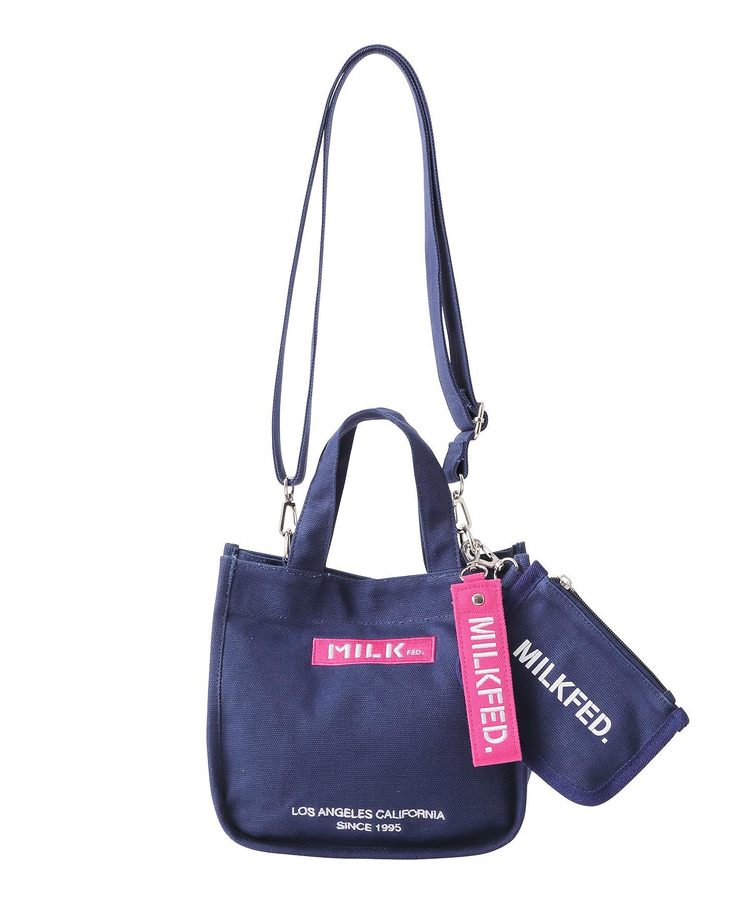 EMBROIDERED BAR MINI SHOULDER BAG W/STRAP MILKFED. - Image 11