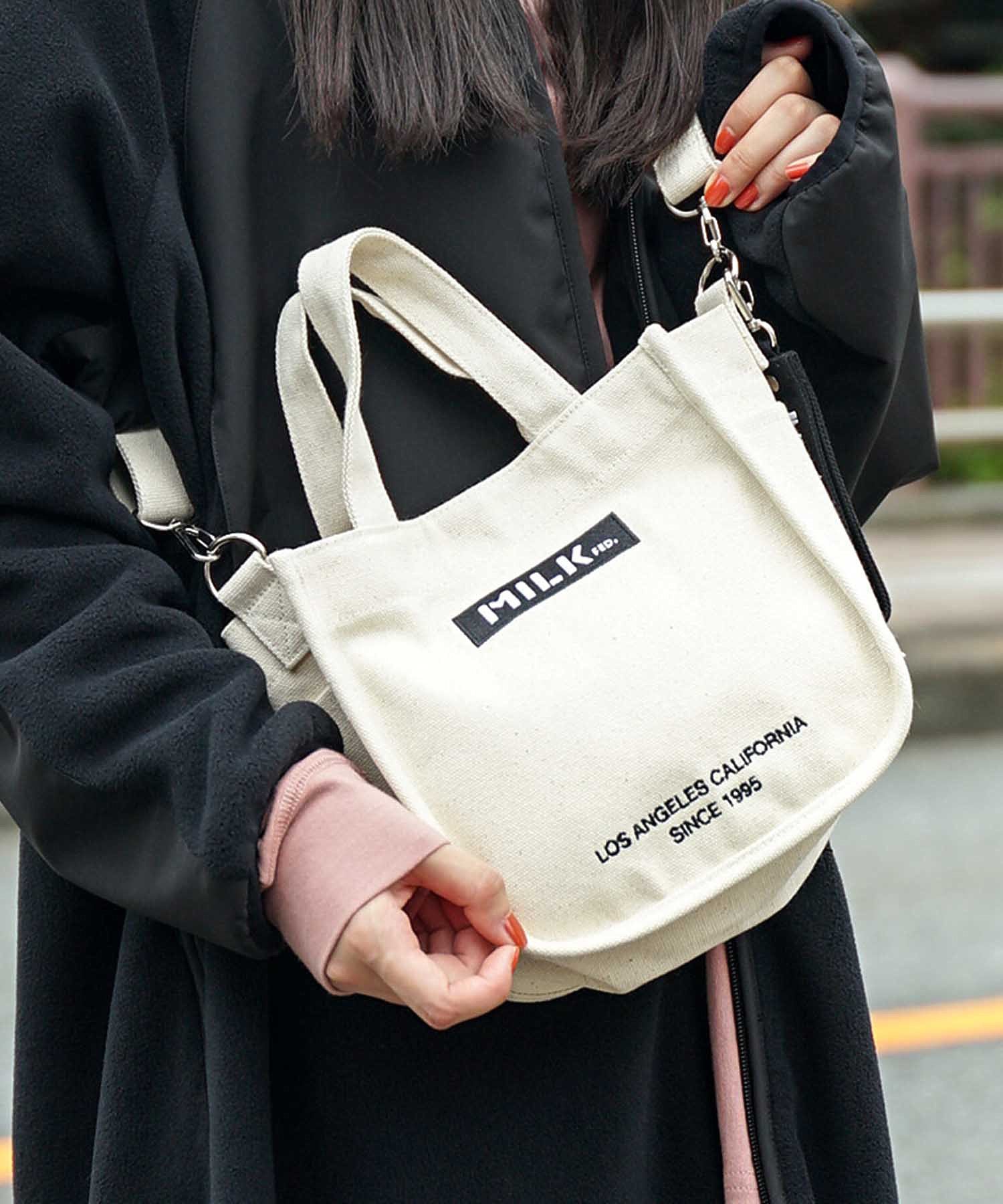 EMBROIDERED BAR MINI SHOULDER BAG W/STRAP MILKFED. - Image 40