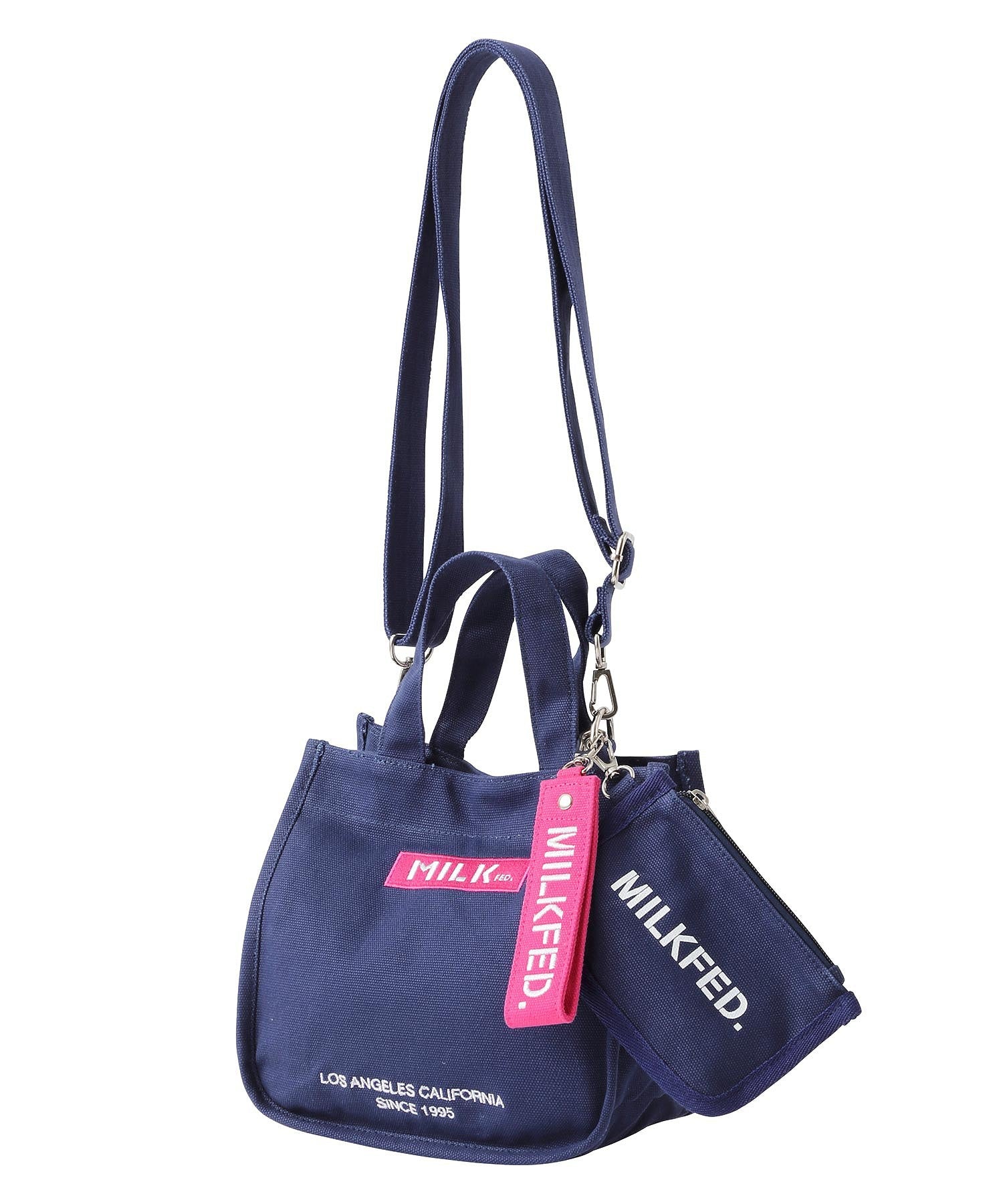 EMBROIDERED BAR MINI SHOULDER BAG W/STRAP MILKFED. - Image 47