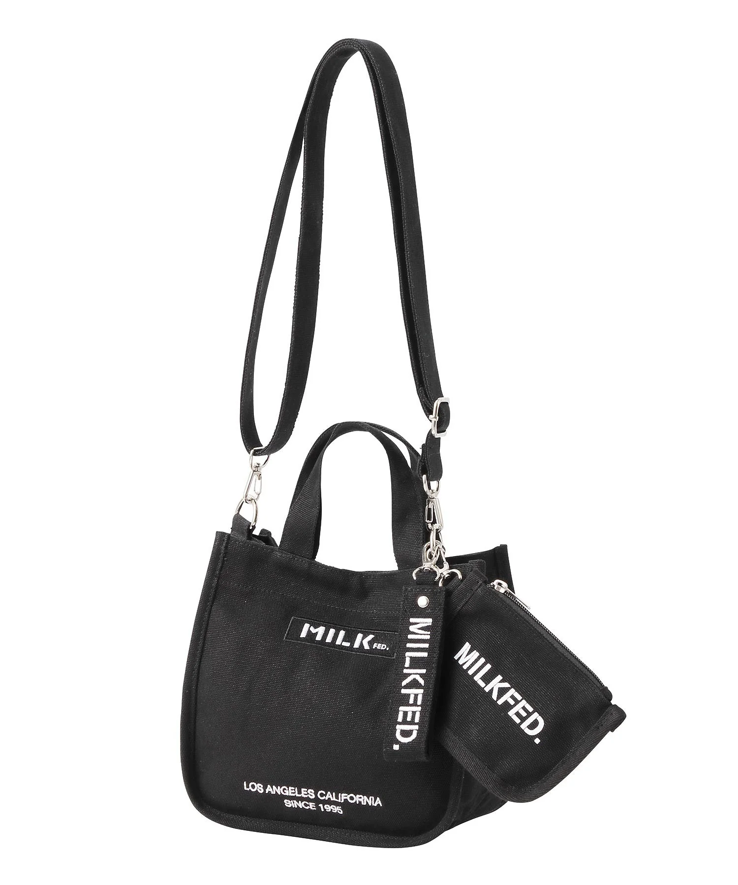 EMBROIDERED BAR MINI SHOULDER BAG W/STRAP MILKFED. - Image 5