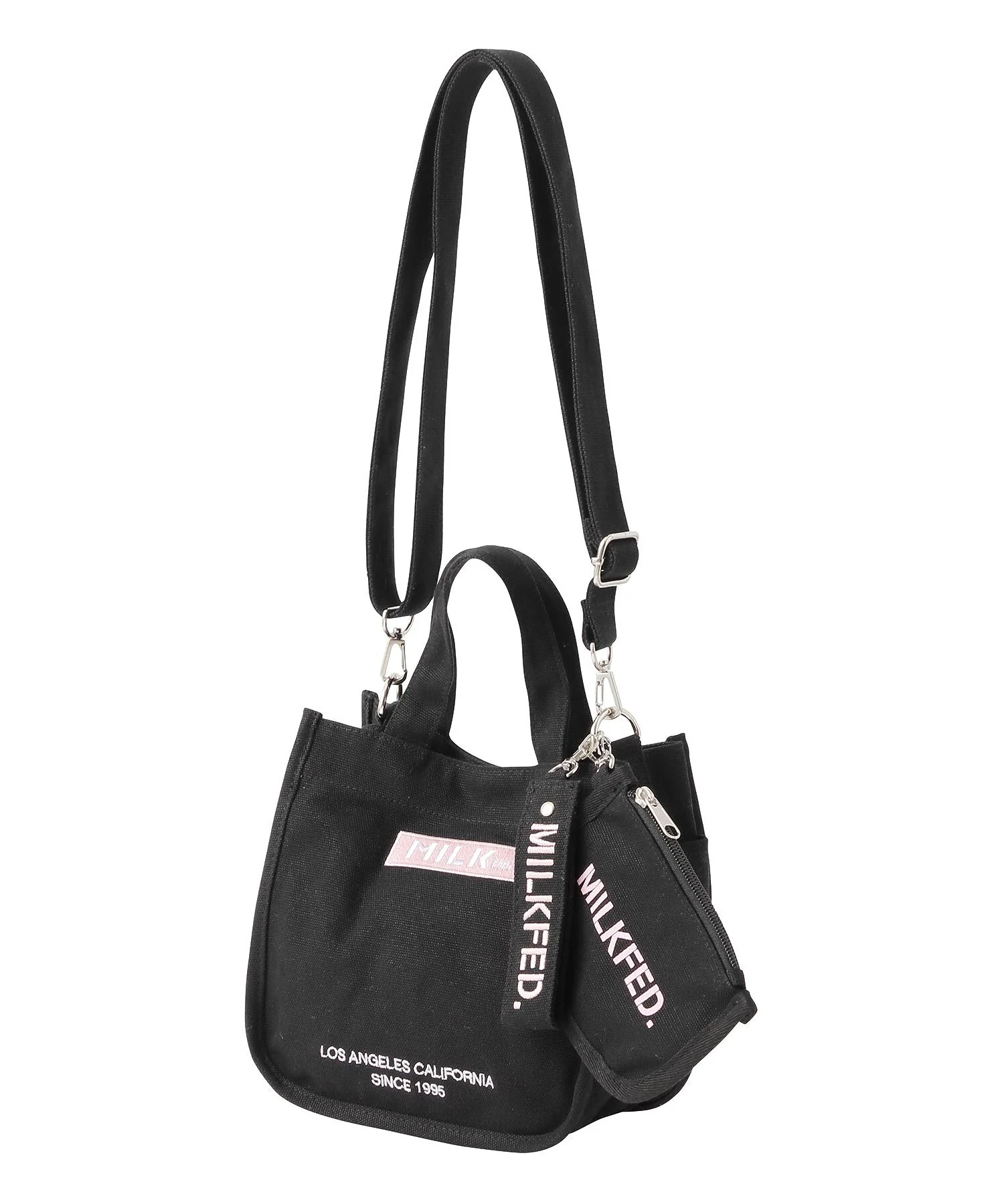 EMBROIDERED BAR MINI SHOULDER BAG W/STRAP MILKFED. - Image 7