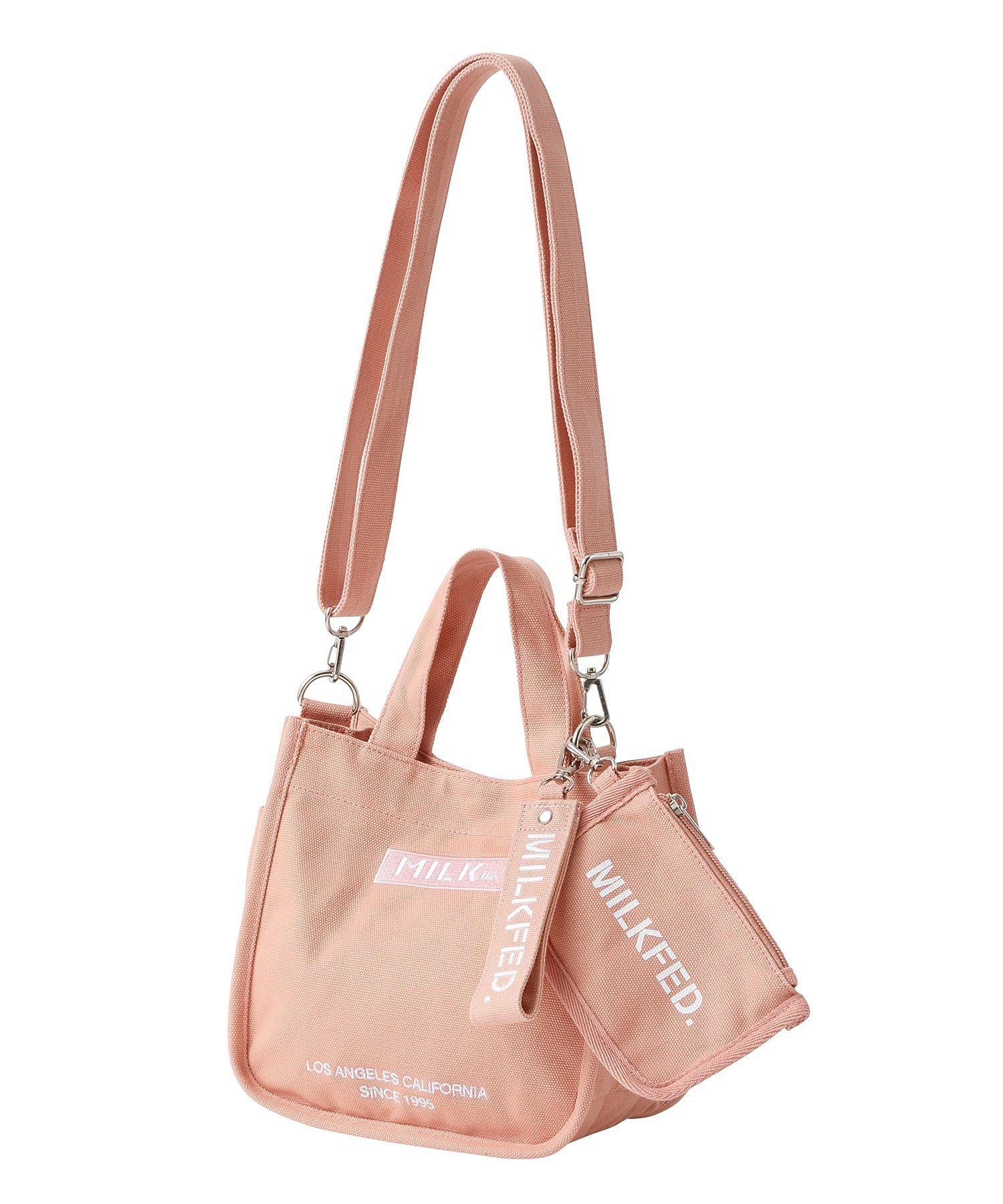 EMBROIDERED BAR MINI SHOULDER BAG W/STRAP MILKFED. - Image 9