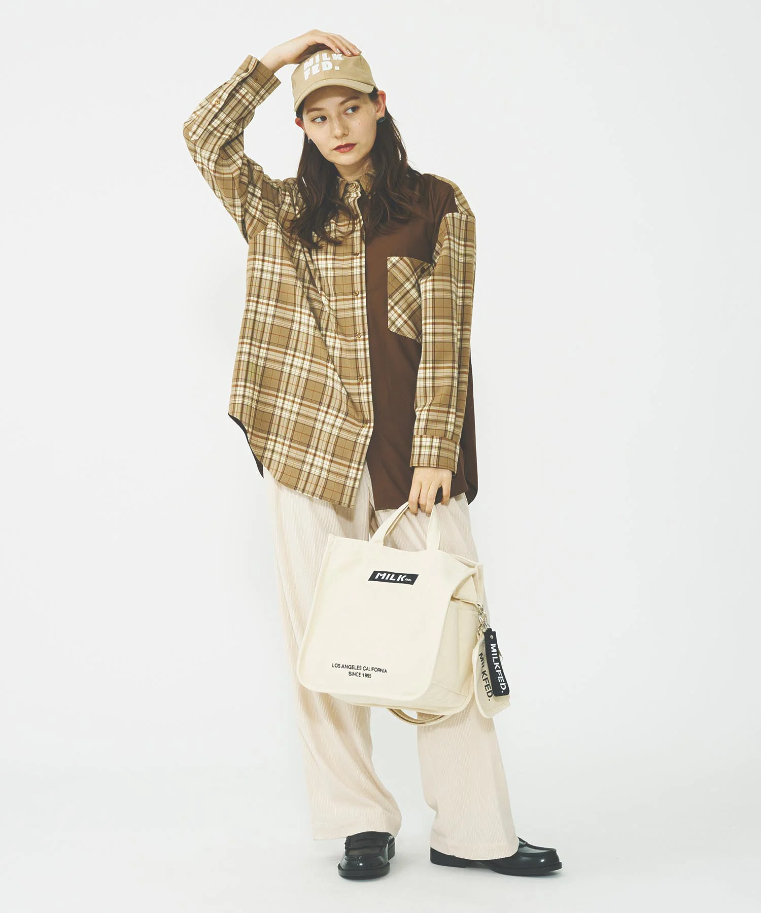 EMBROIDERED BAR SHOULDER BAG W/STRAP MILKFED. - Image 33