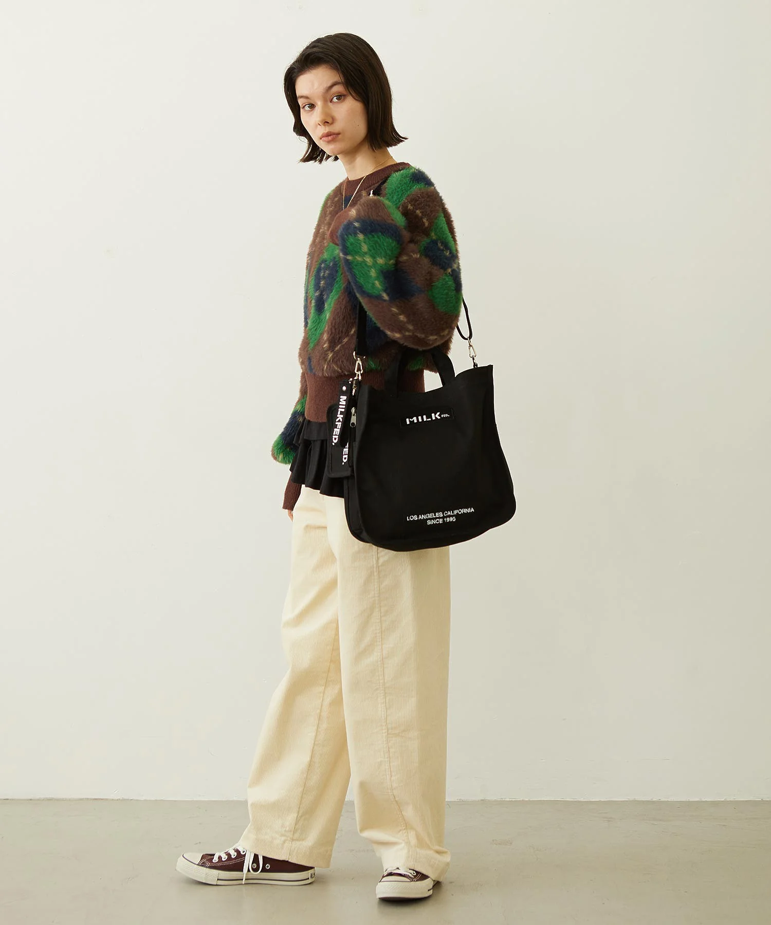 EMBROIDERED BAR SHOULDER BAG W/STRAP MILKFED. - Image 39