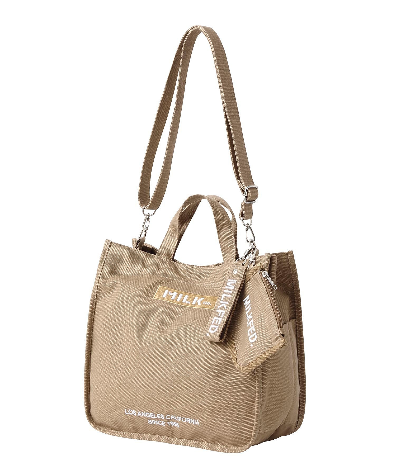 EMBROIDERED BAR SHOULDER BAG W/STRAP MILKFED. - Image 4