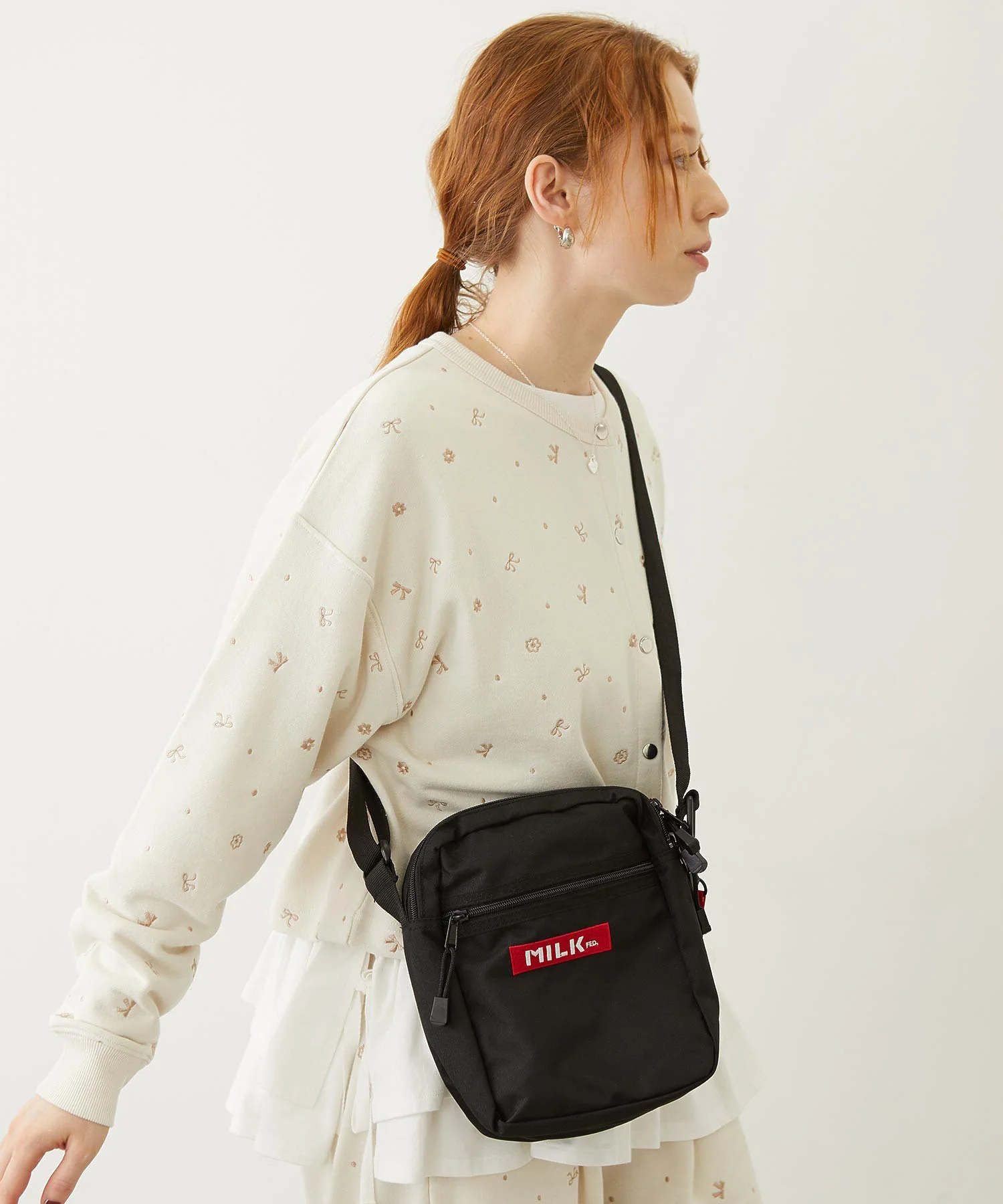 RECTANGLE SHOULDER BAG MILKFED. - Image 19