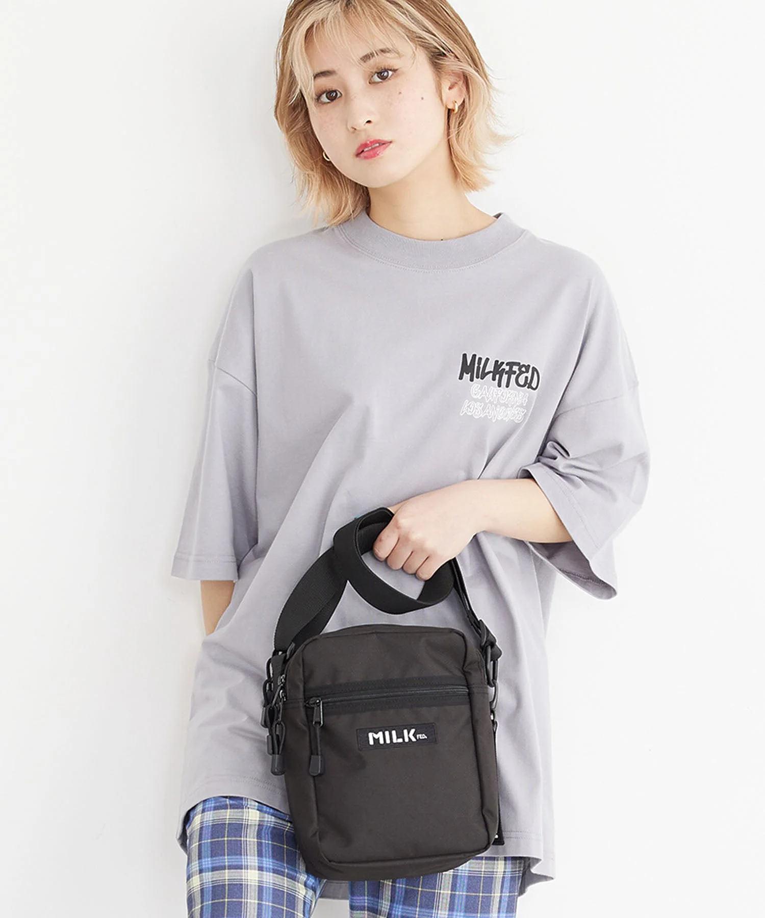 RECTANGLE SHOULDER BAG MILKFED. - Image 23