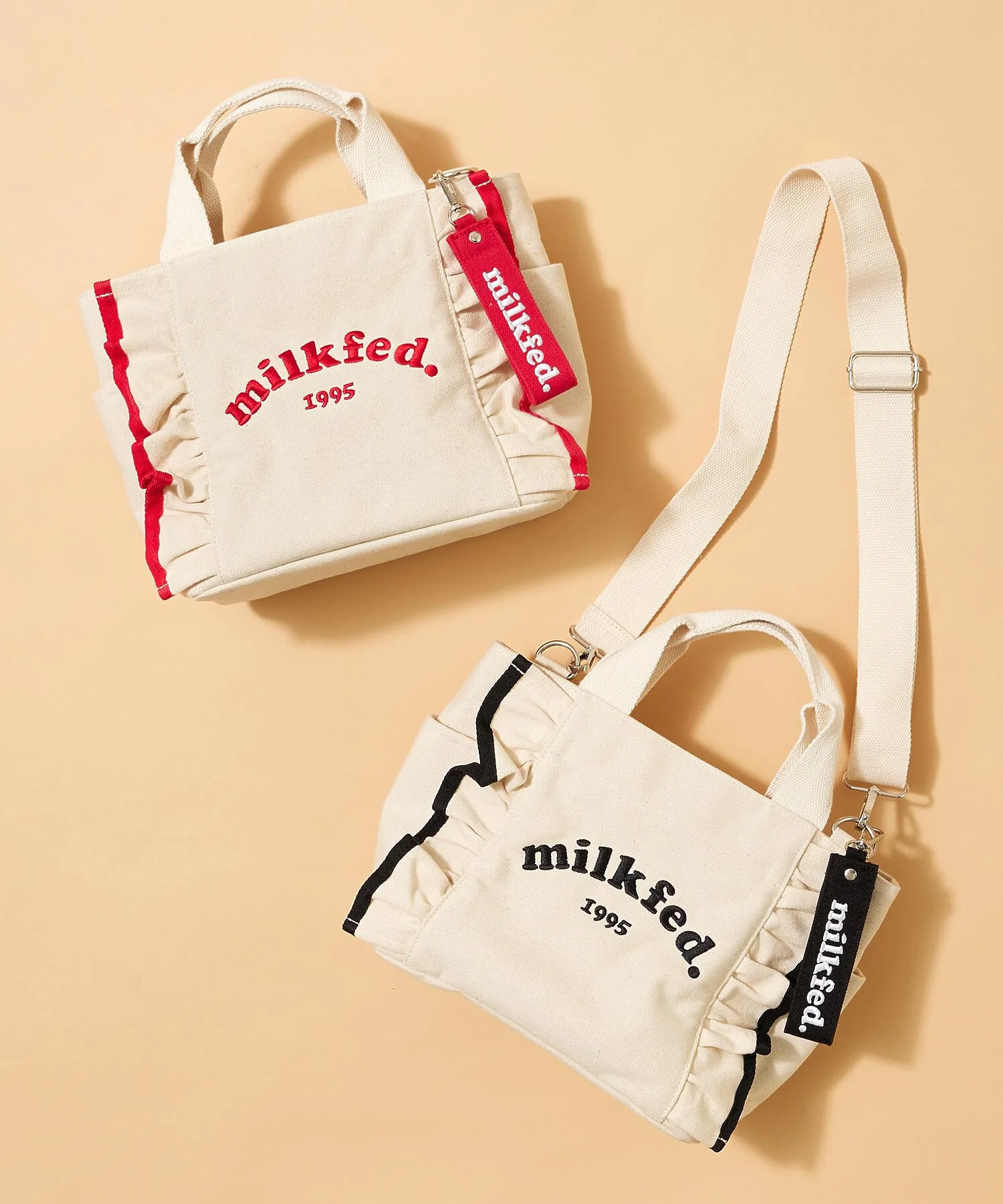 RUFFLE MINI BAG MILKFED. - Image 11