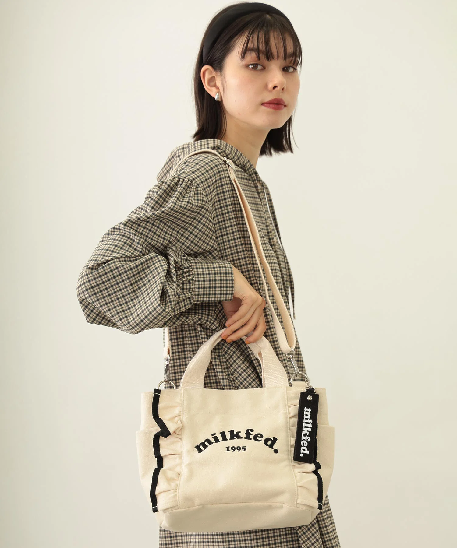 RUFFLE MINI BAG MILKFED. - Image 14