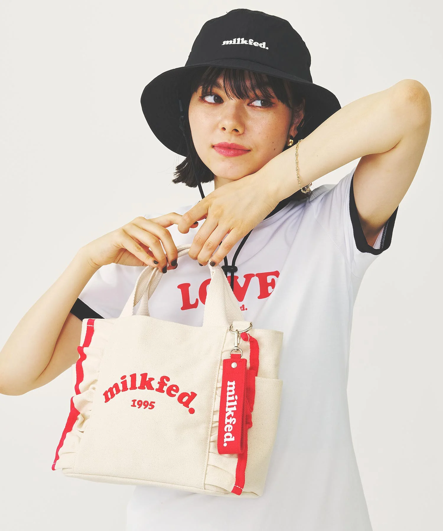 RUFFLE MINI BAG MILKFED. - Image 17