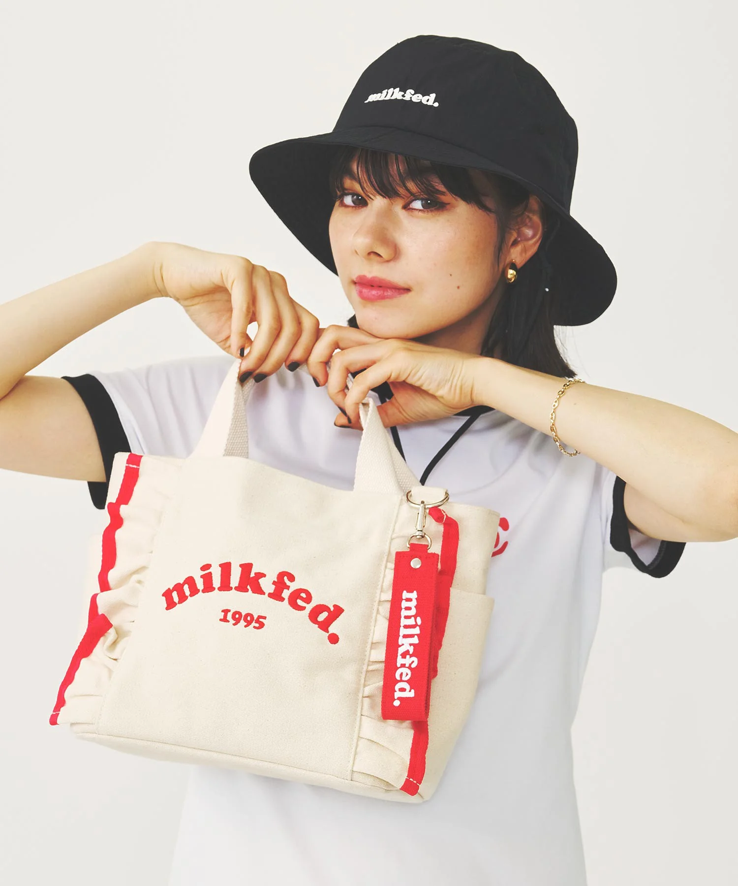 RUFFLE MINI BAG MILKFED. - Image 18