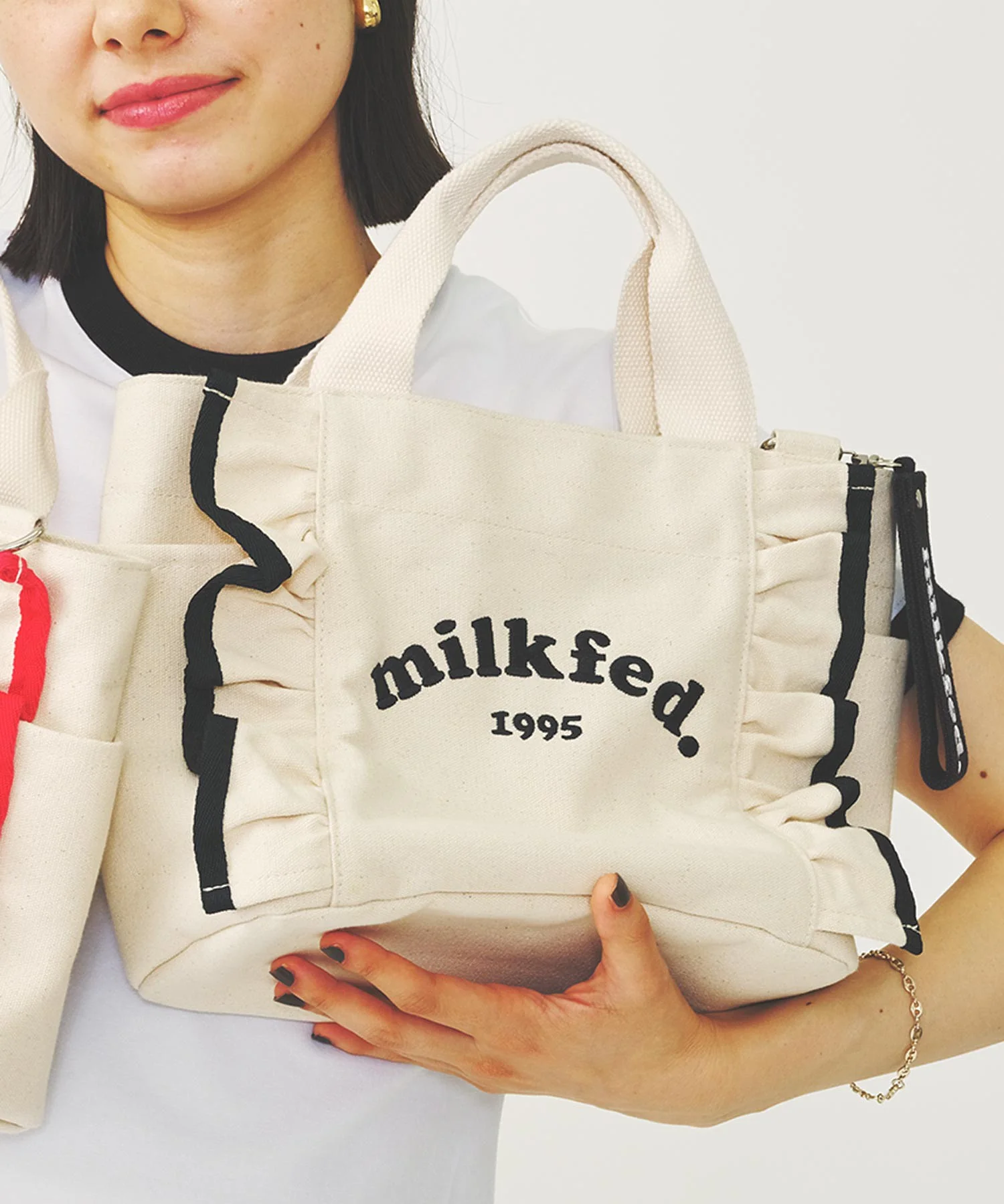 RUFFLE MINI BAG MILKFED. - Image 23