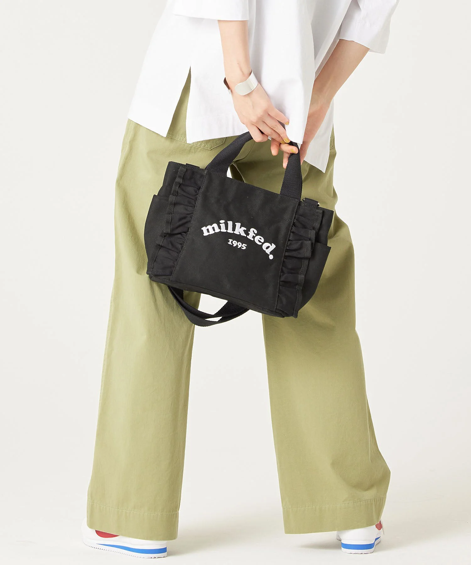 RUFFLE MINI BAG MILKFED. - Image 25