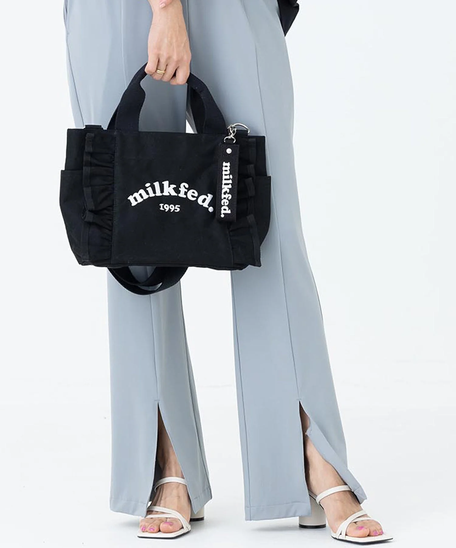 RUFFLE MINI BAG MILKFED. - Image 26