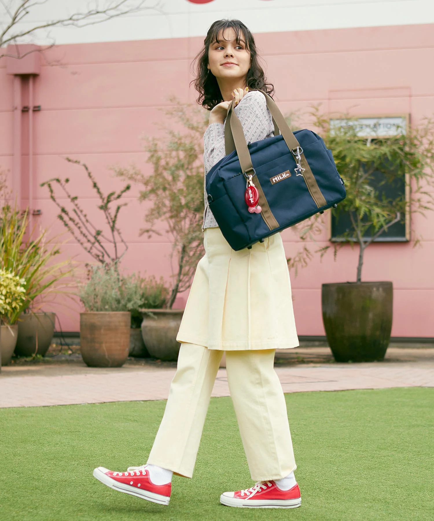 NEO STAR CARABINER GINGHAM MILKFED. - Image 23