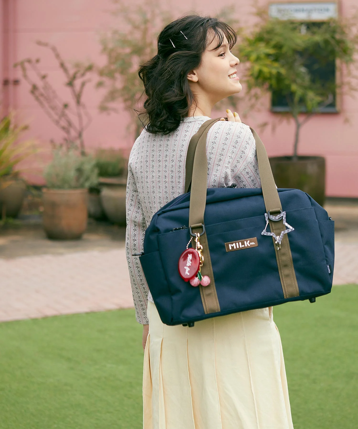 NEO STAR CARABINER GINGHAM MILKFED. - Image 25