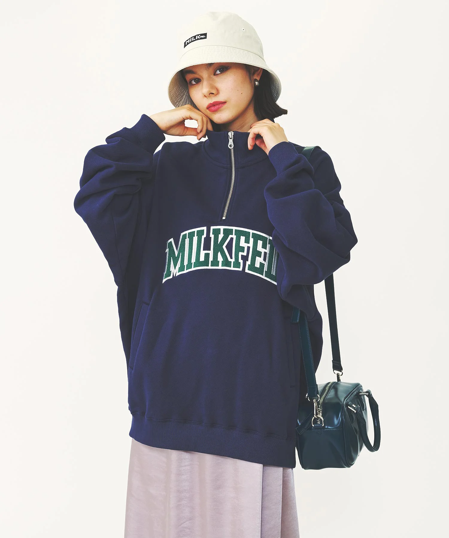 COLLEGE LOGO HALF ZIP TOP - Image 11