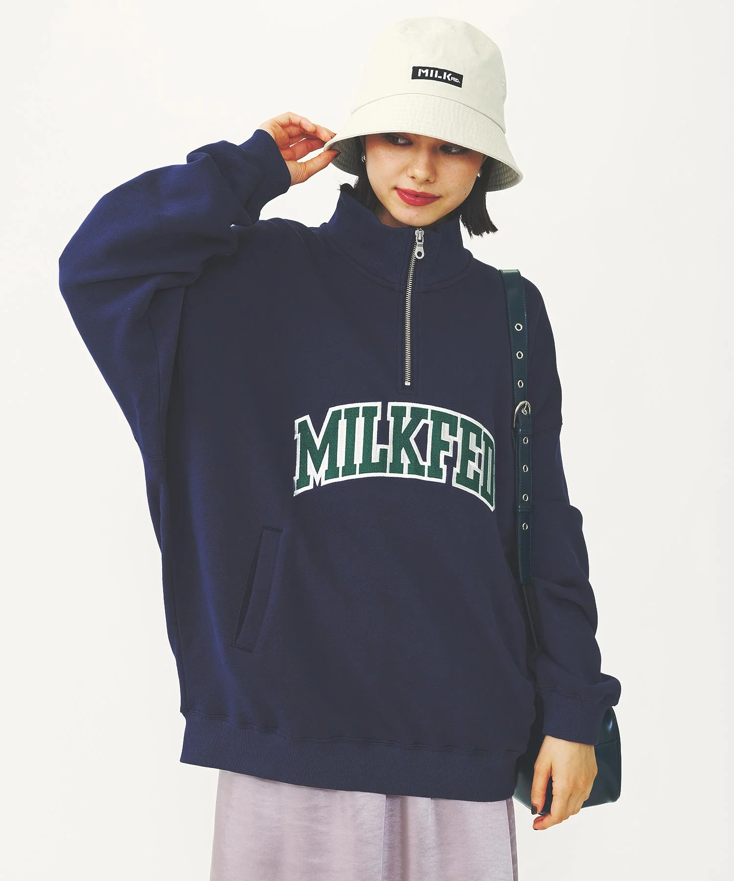 COLLEGE LOGO HALF ZIP TOP - Image 12