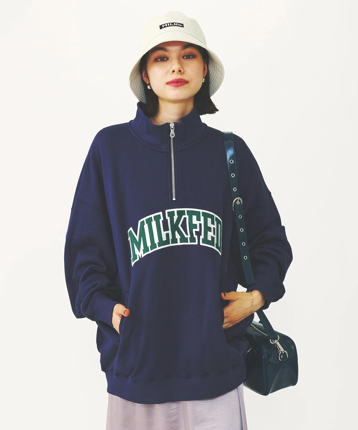 COLLEGE LOGO HALF ZIP TOP - Image 13