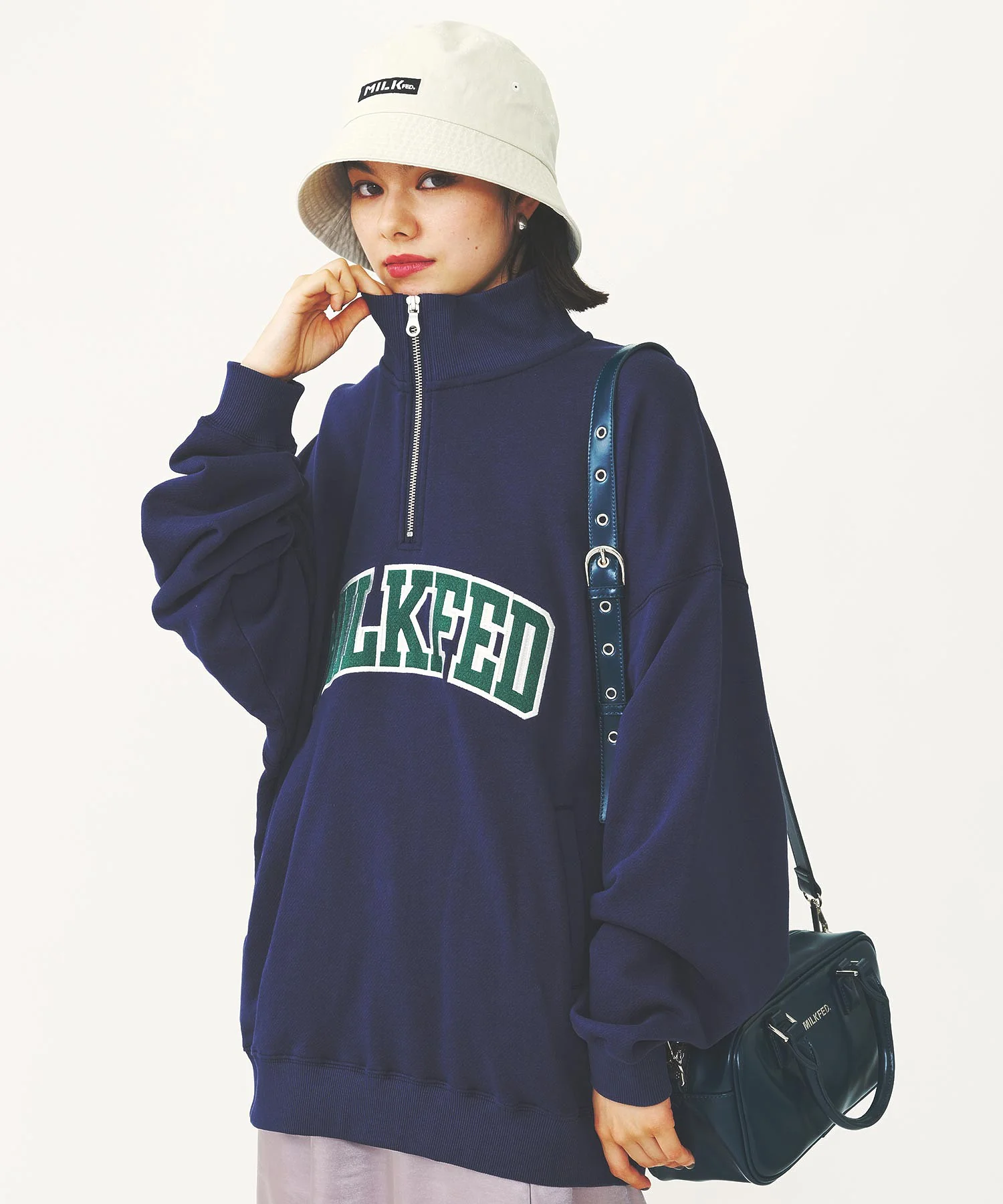 COLLEGE LOGO HALF ZIP TOP - Image 14