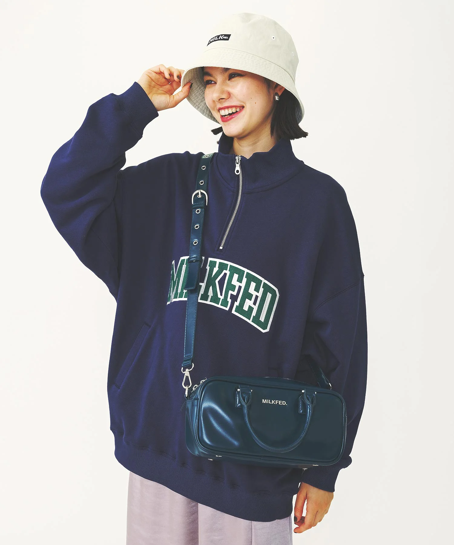 COLLEGE LOGO HALF ZIP TOP - Image 15