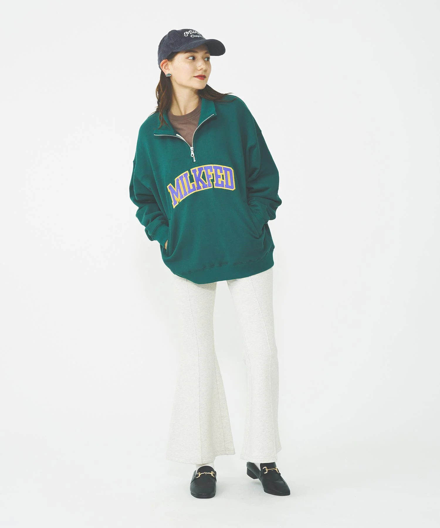 COLLEGE LOGO HALF ZIP TOP - Image 7