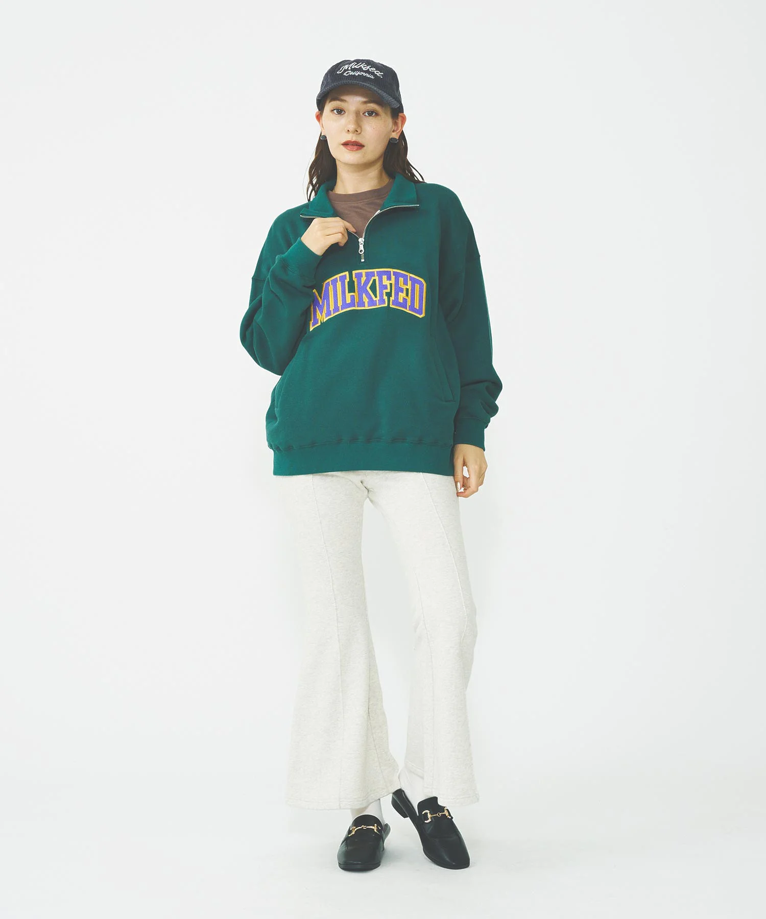 COLLEGE LOGO HALF ZIP TOP - Image 8