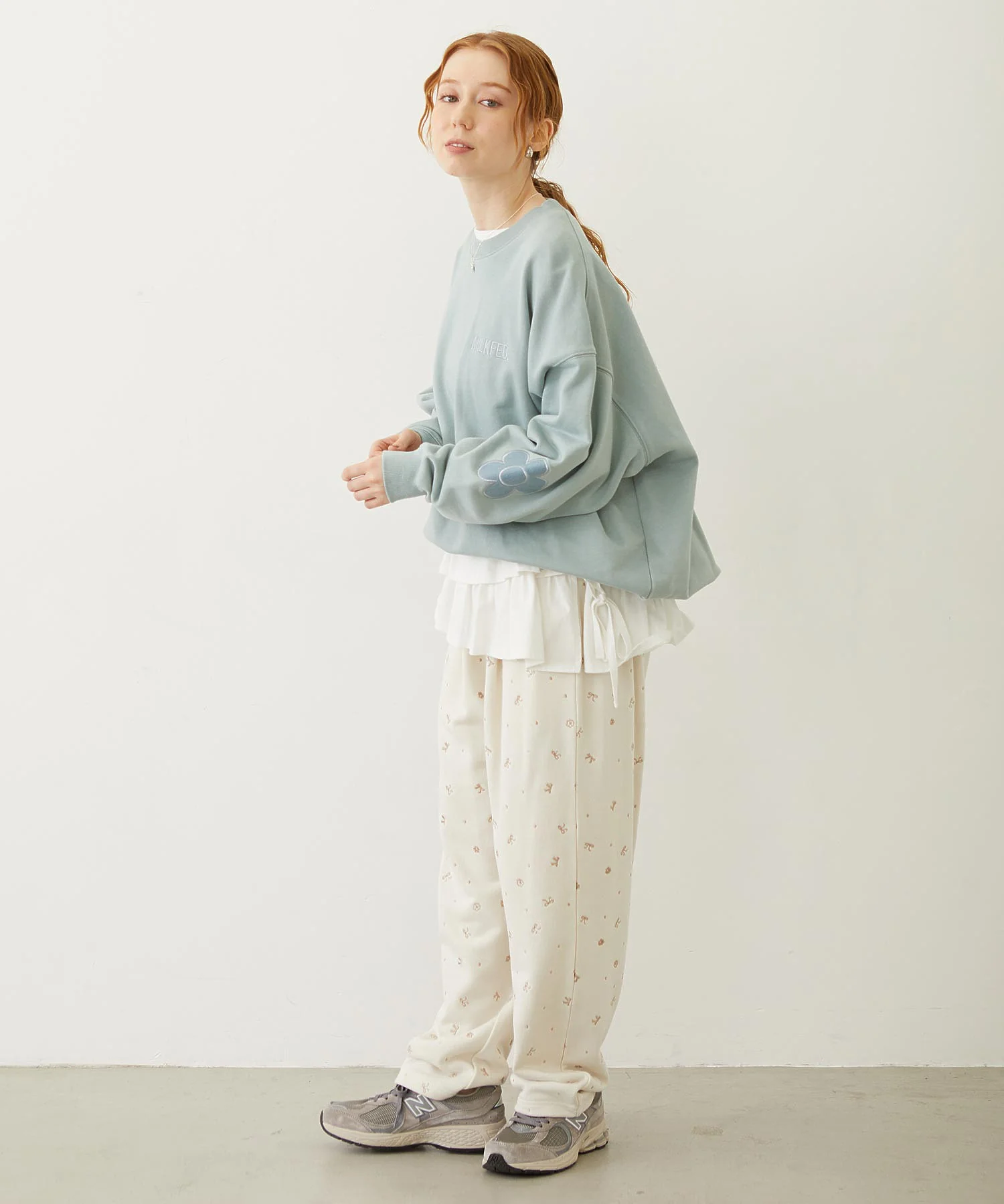 FLOWER ELBOW PATCH SWEAT TOP - Image 10