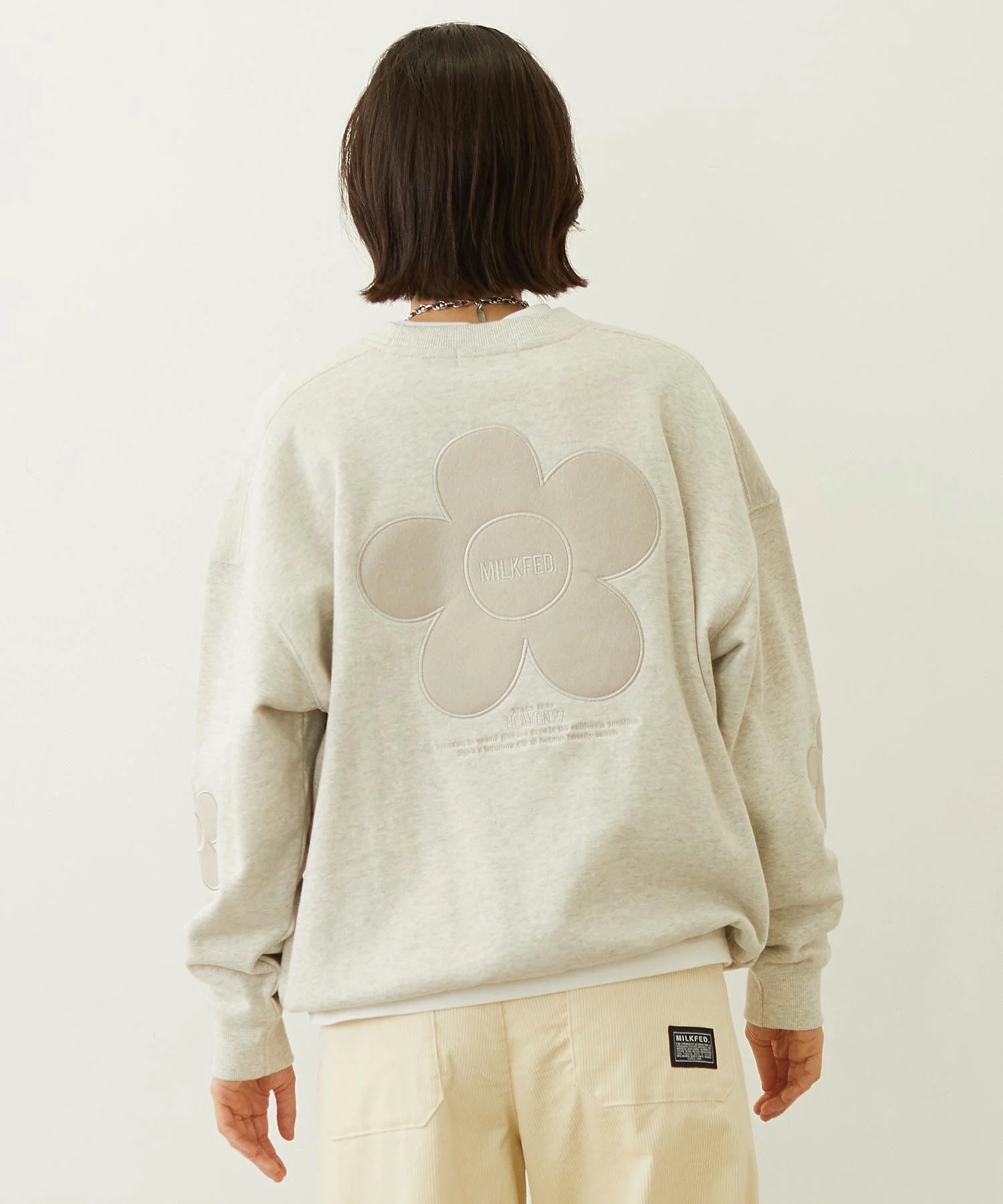 FLOWER ELBOW PATCH SWEAT TOP - Image 12