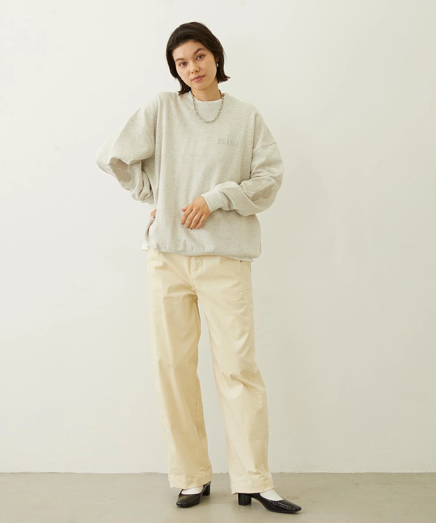 FLOWER ELBOW PATCH SWEAT TOP - Image 13