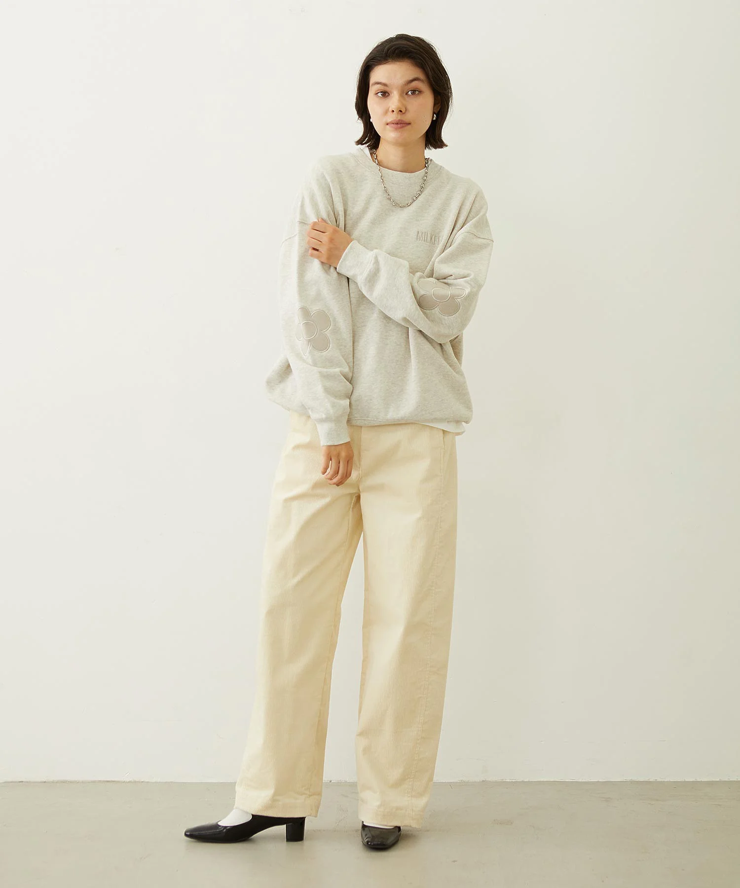 FLOWER ELBOW PATCH SWEAT TOP - Image 16