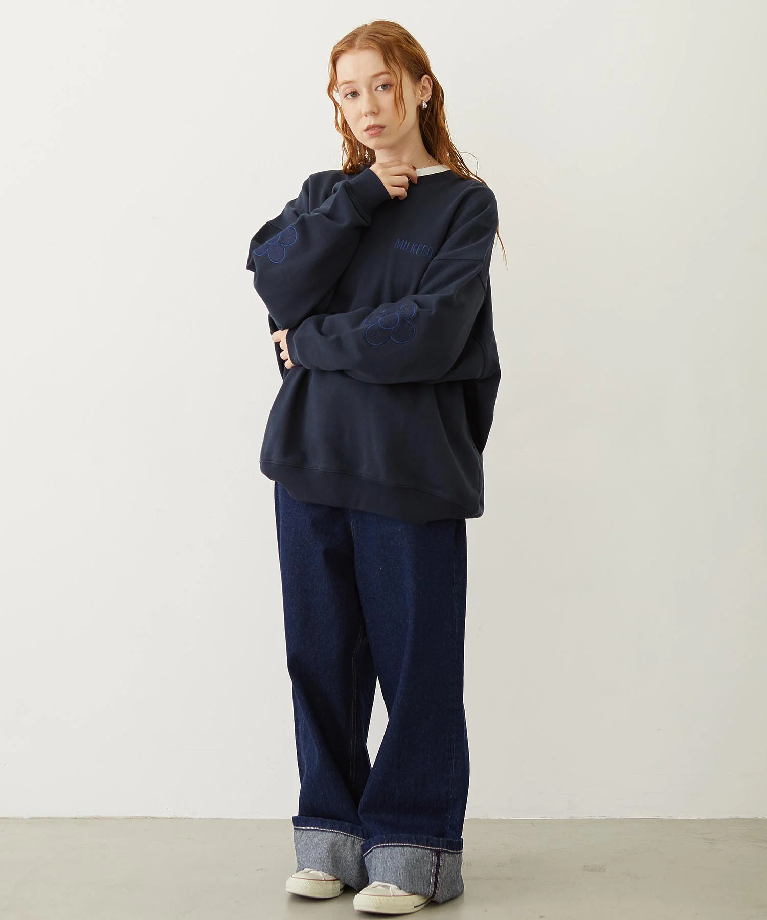 FLOWER ELBOW PATCH SWEAT TOP - Image 27