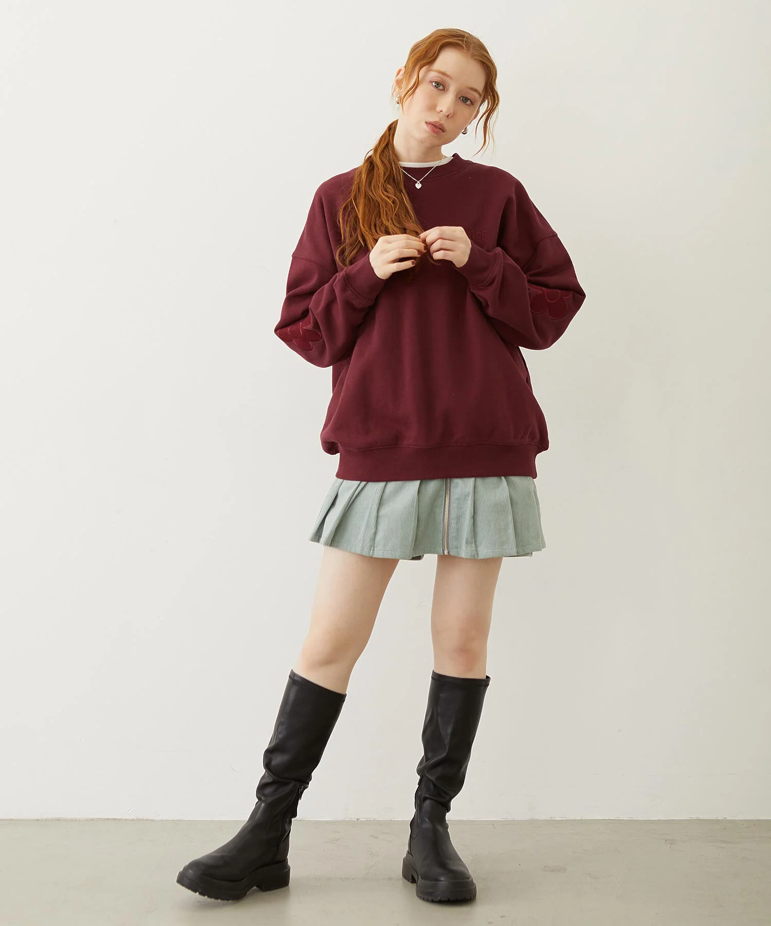 FLOWER ELBOW PATCH SWEAT TOP - Image 34