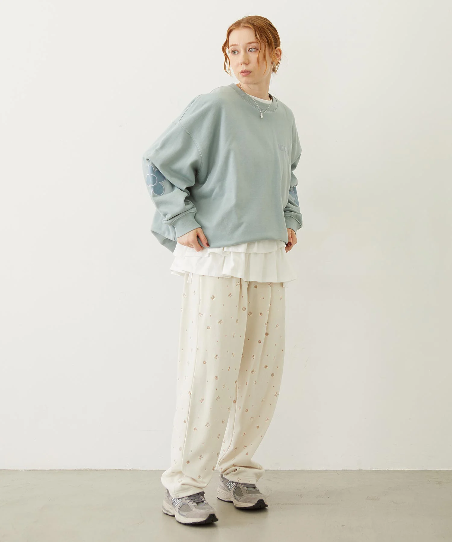 FLOWER ELBOW PATCH SWEAT TOP - Image 8