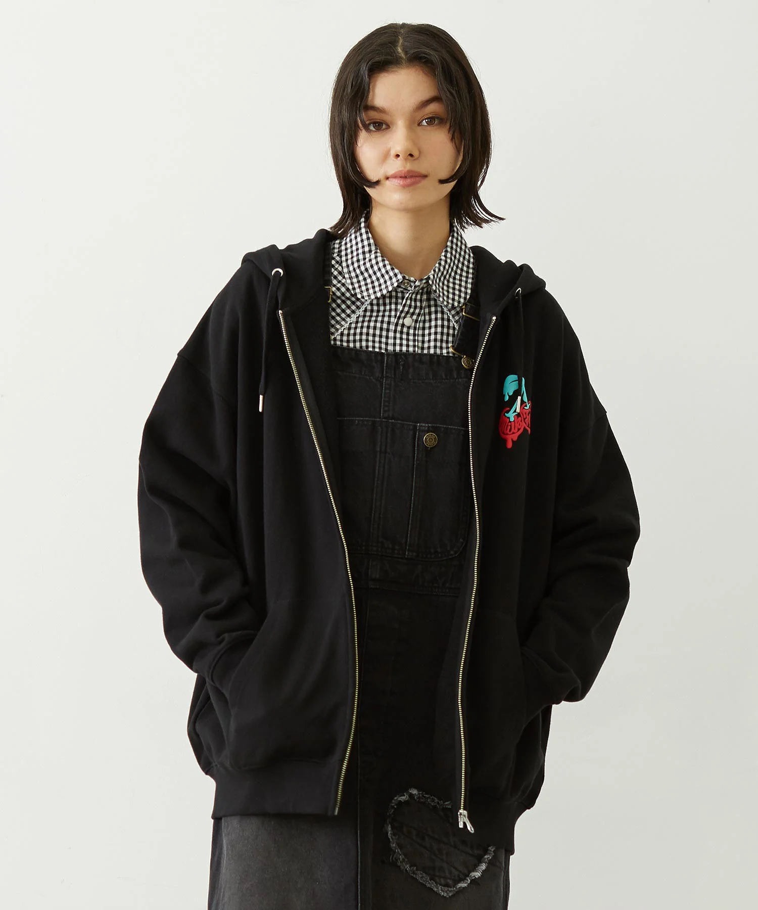 MELTY CHERRY WIDE ZIP UP HOODIE - Image 12