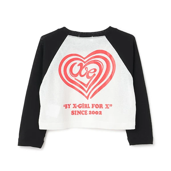 ハートロゴラグランシアー長袖Tシャツ - Image 3