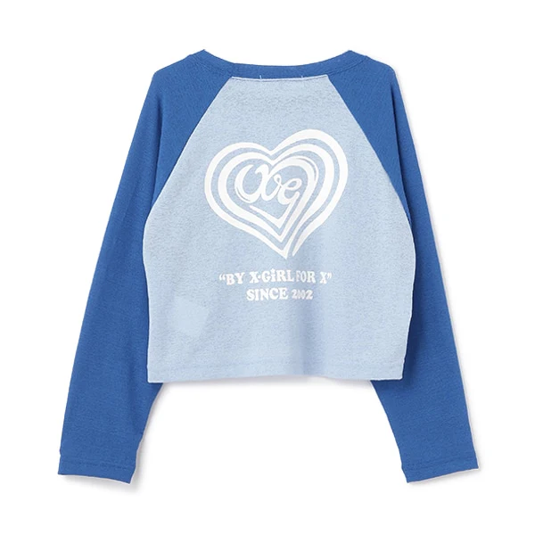 ハートロゴラグランシアー長袖Tシャツ - Image 4